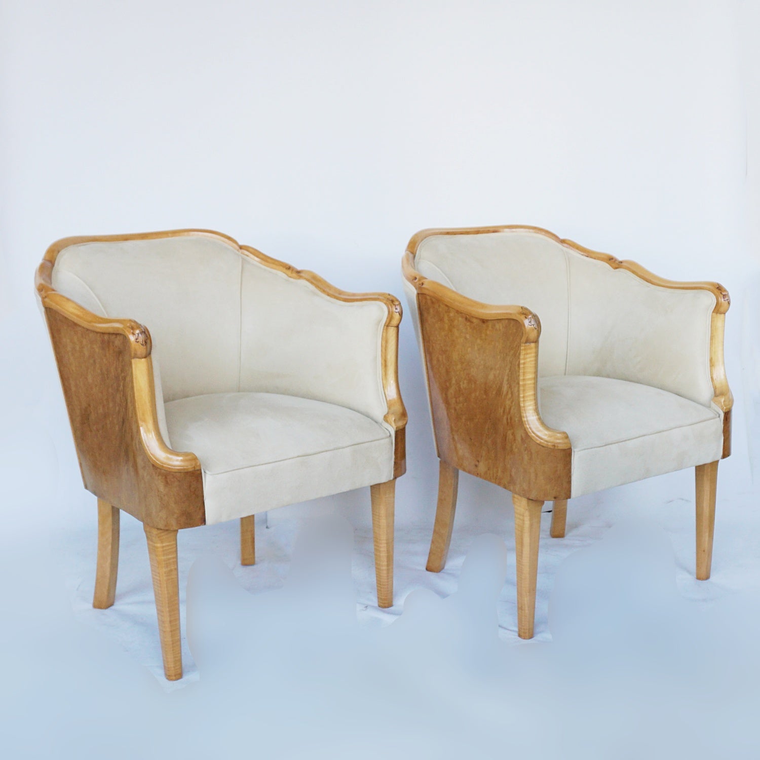 Vintage Pair of Art Deco Armchairs by Maurice Adams English 1930 - Jeroen Markies Art Deco