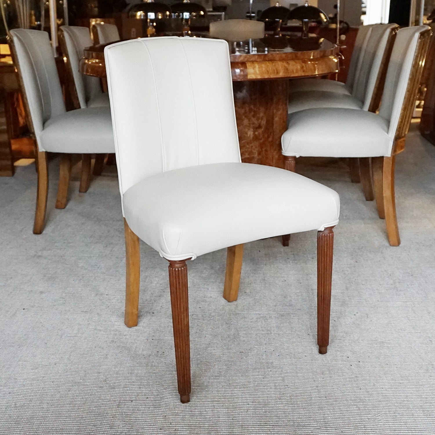 Art Deco 8 Seat Dining Suite by Maurice Adams English Circa 1935 - Jeroen Markies Art Deco