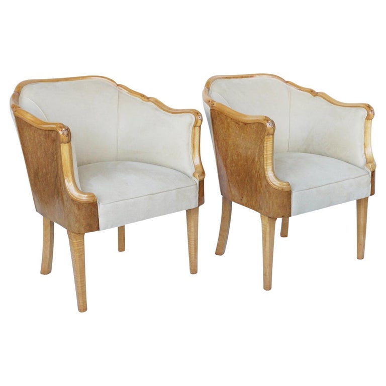 Original Pair of Maurice Adams Armchairs Circa 1930 - Jeroen Markies Art Deco