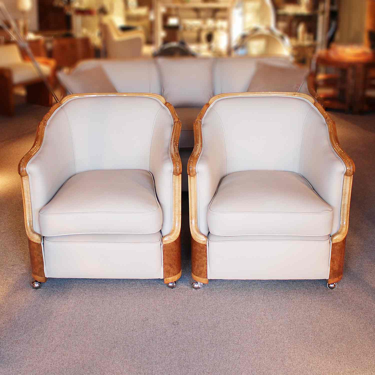 Maurice Adams Art Deco three piece suite circa 1930