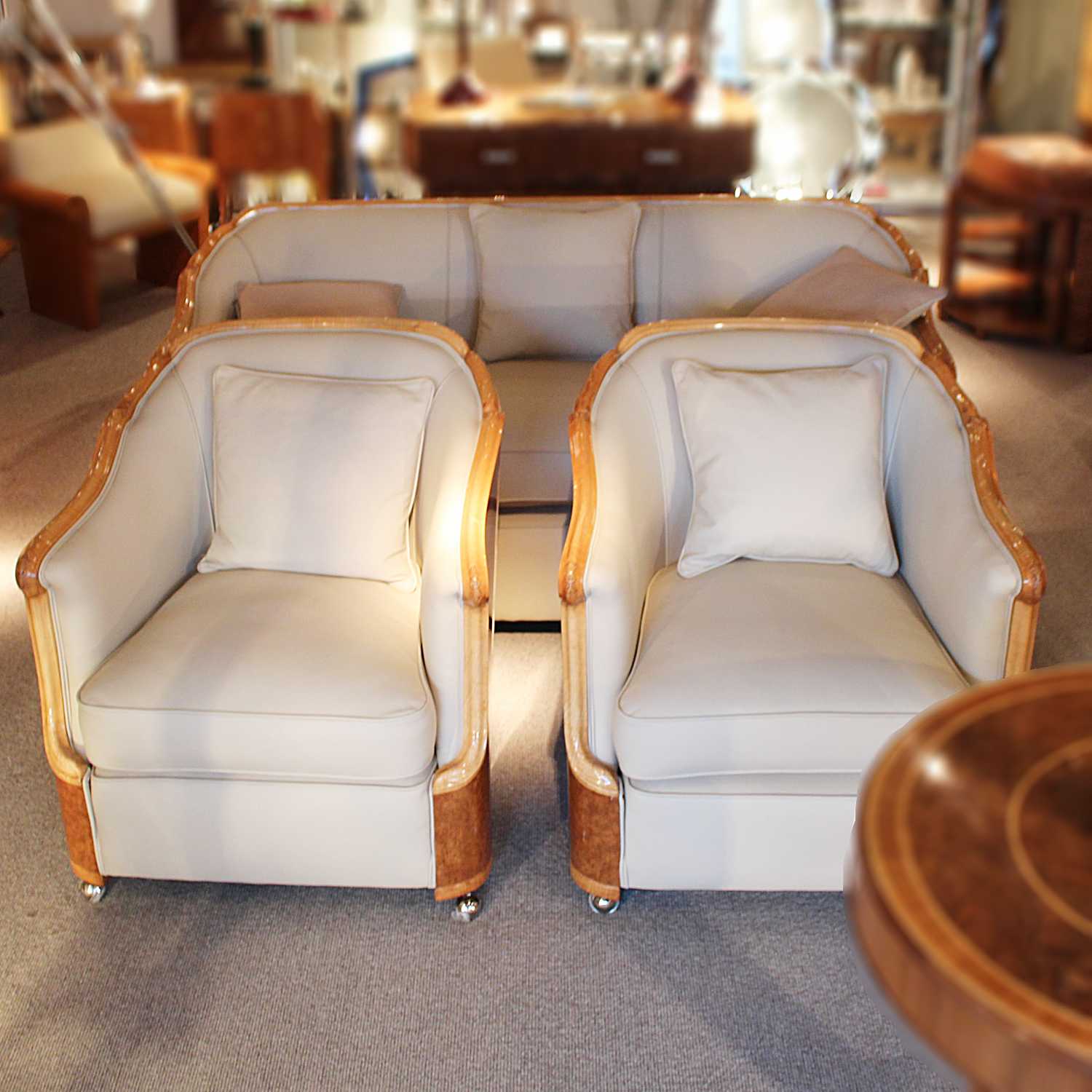 Maurice Adams Art Deco three piece suite circa 1930