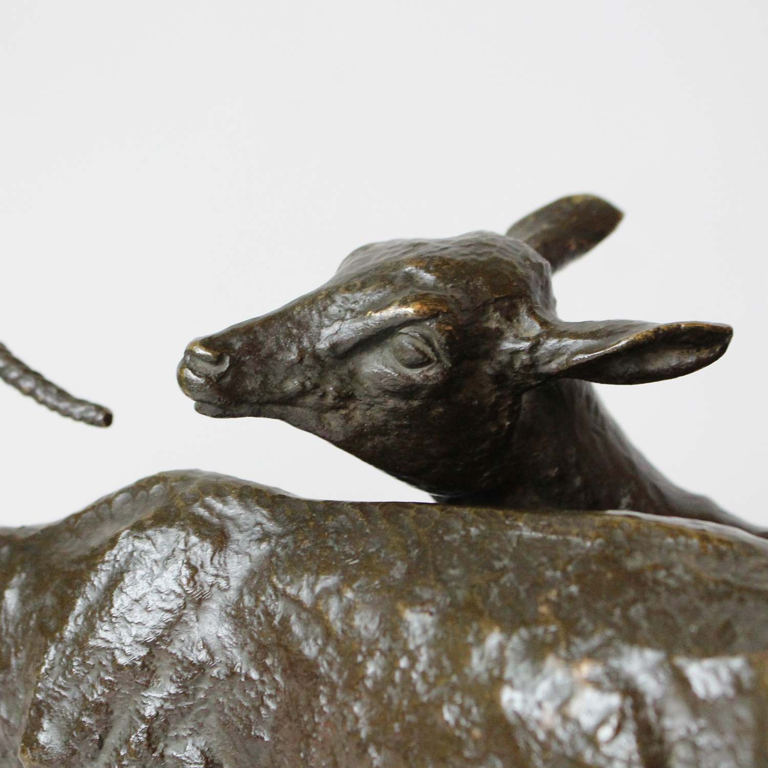 Rochard Art Deco bronze antelope