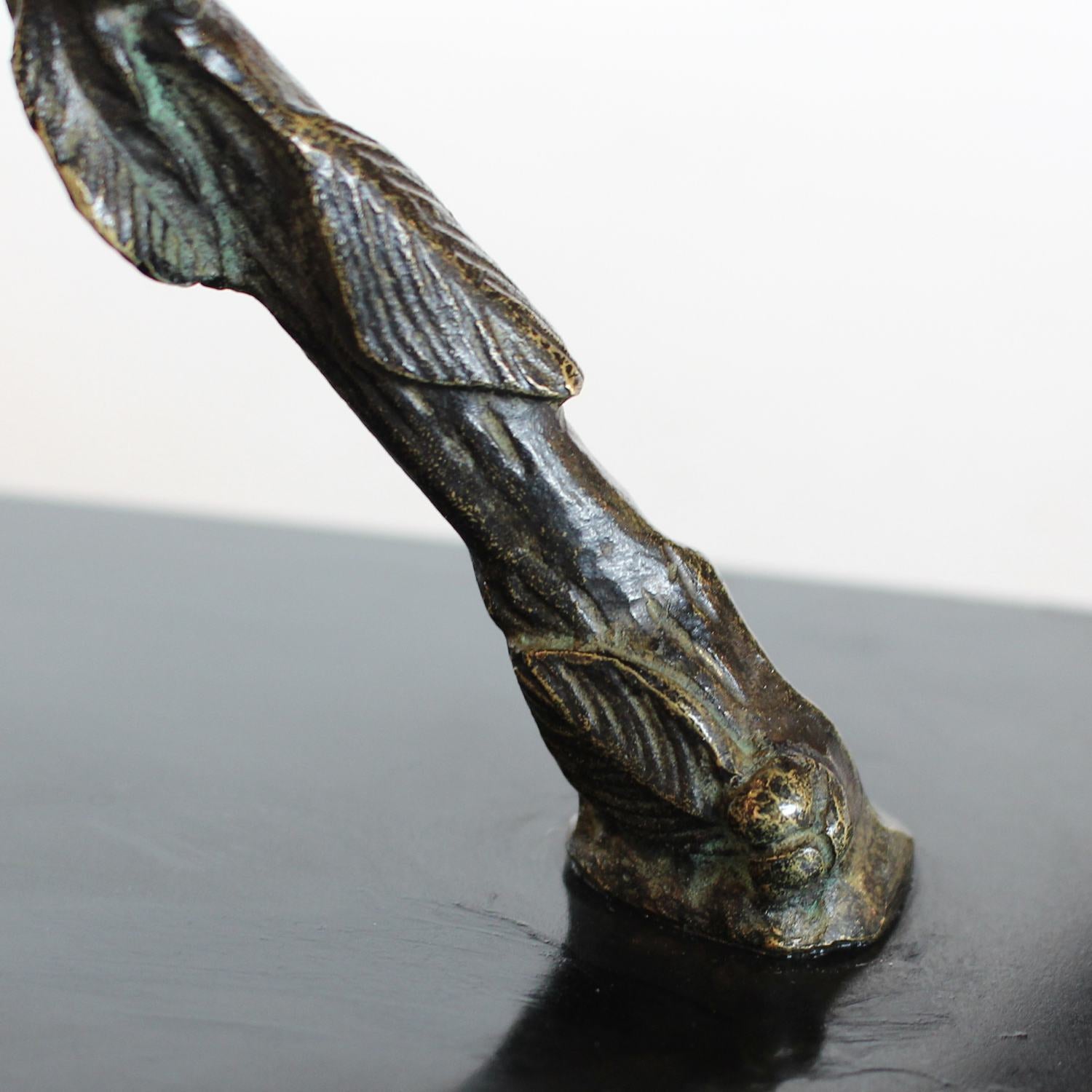 Art Deco bronze birds on a branch attributed to Irenee Rochard, circa 1930