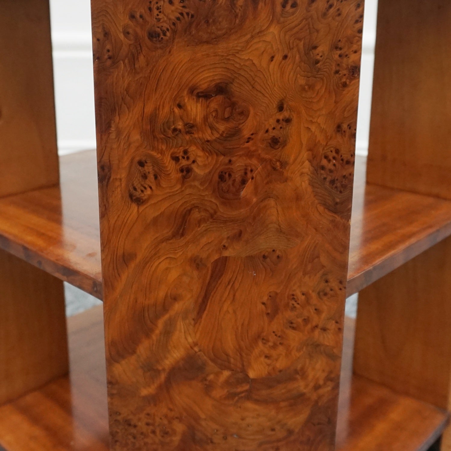 Vintage Yew Veneered Side Table by Waring & Gillows Ltd Circa 1930 - Jeroen Markies Art Deco