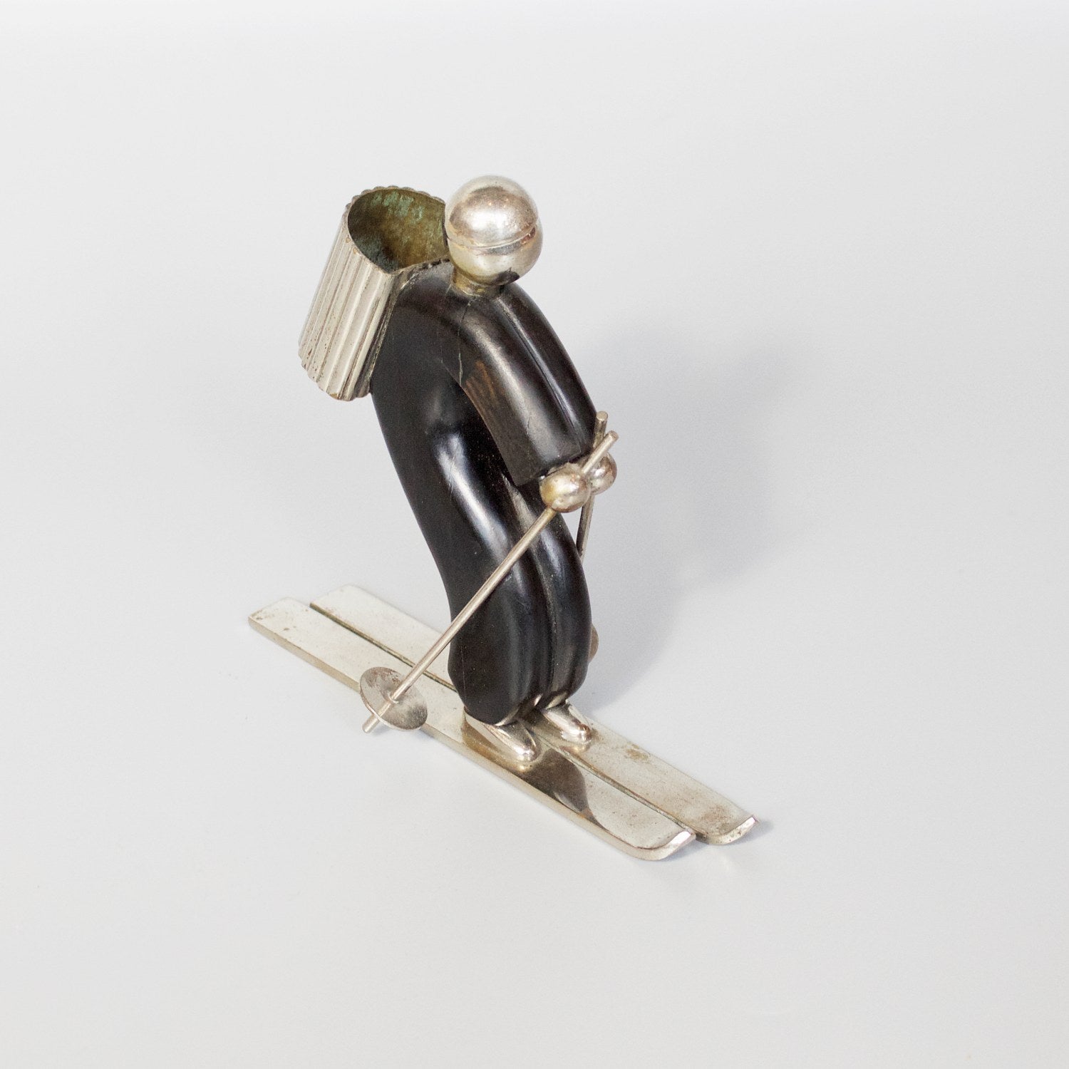 Art Deco Skier Attributed to Hagenauer Jeroen Markies Art Deco