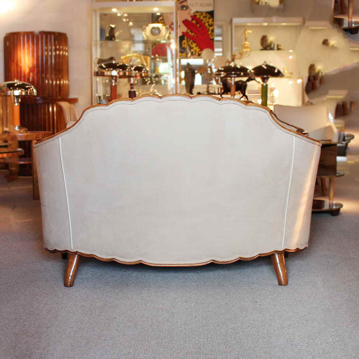 Art Deco Sue et Mare three piece settee and armchairs at Jeroen Markies