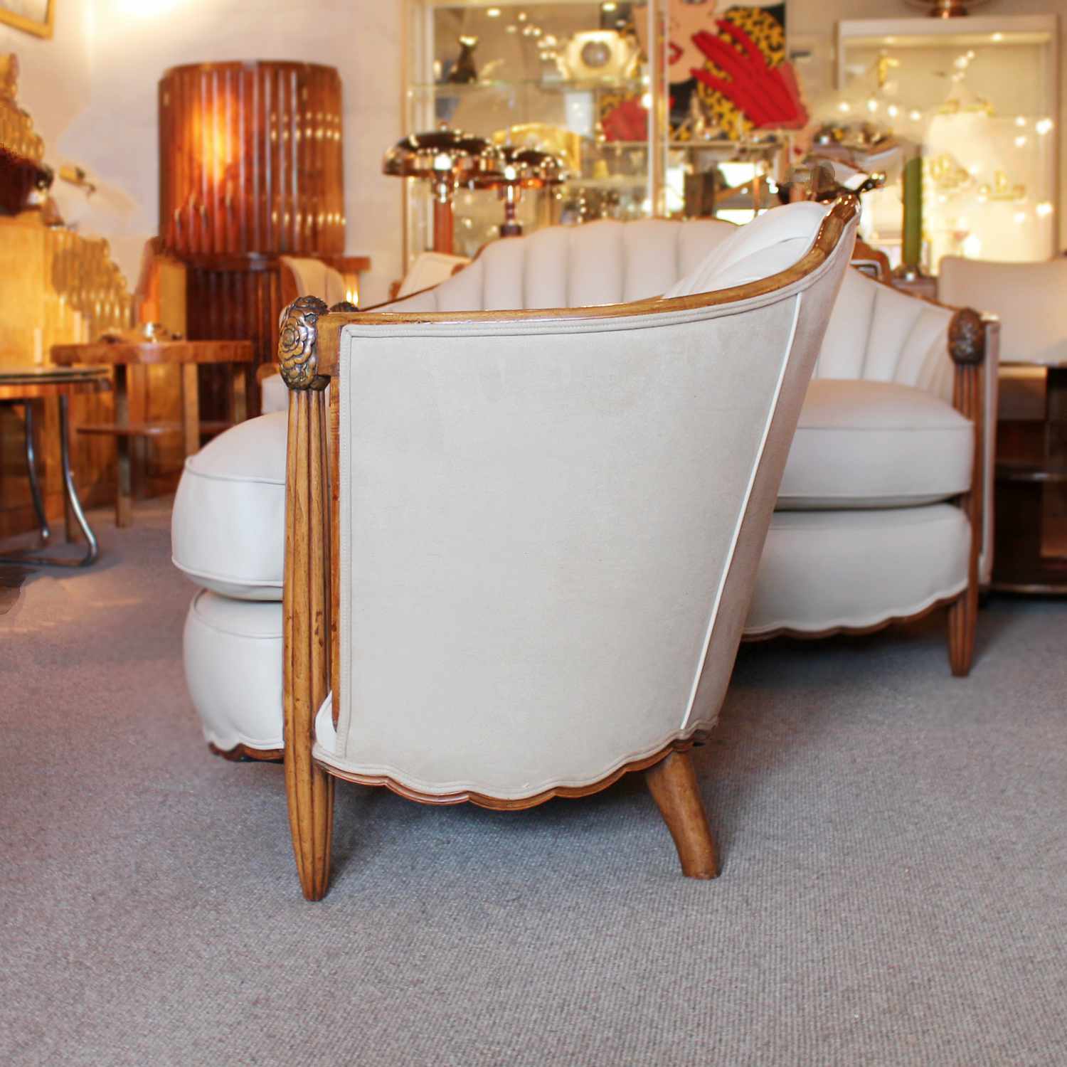 Art Deco Sue et Mare three piece settee and armchairs at Jeroen Markies