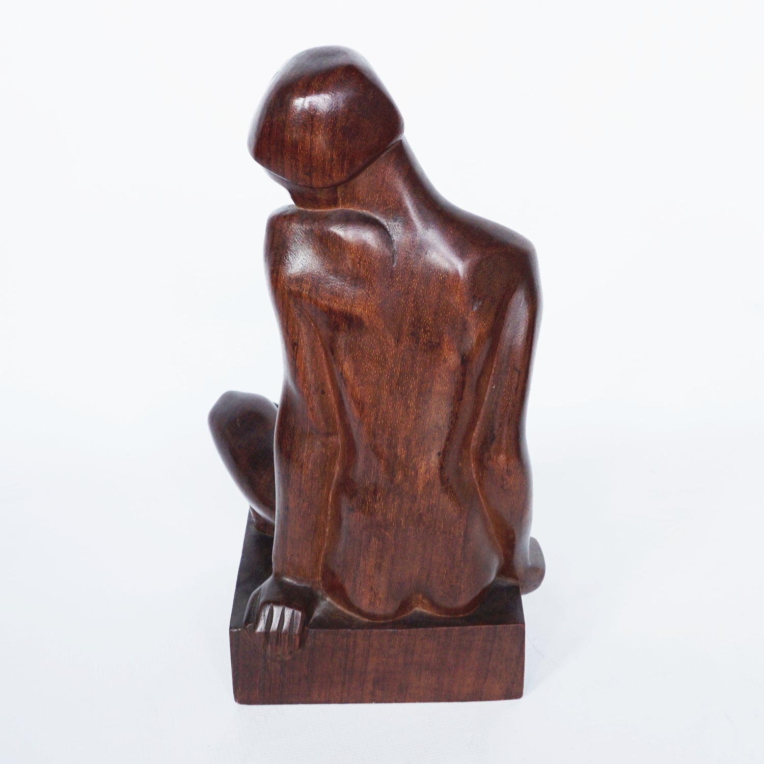 An Art Deco Carved Wood Nude Sculpture Signed Tcherniak - Jeroen Markies Art Deco