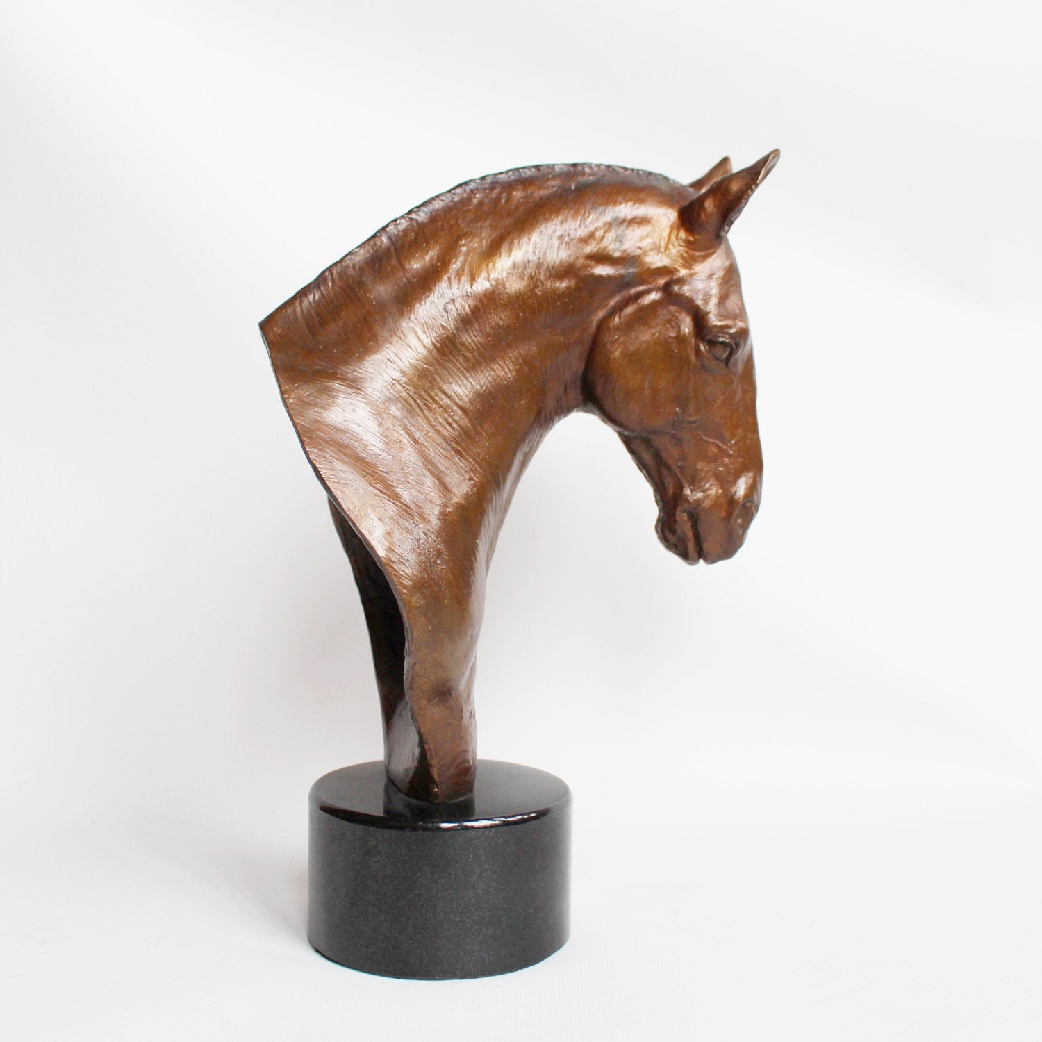 Stephen Winterburn sculpture of a Cobb Horse head at Jeroen Markies