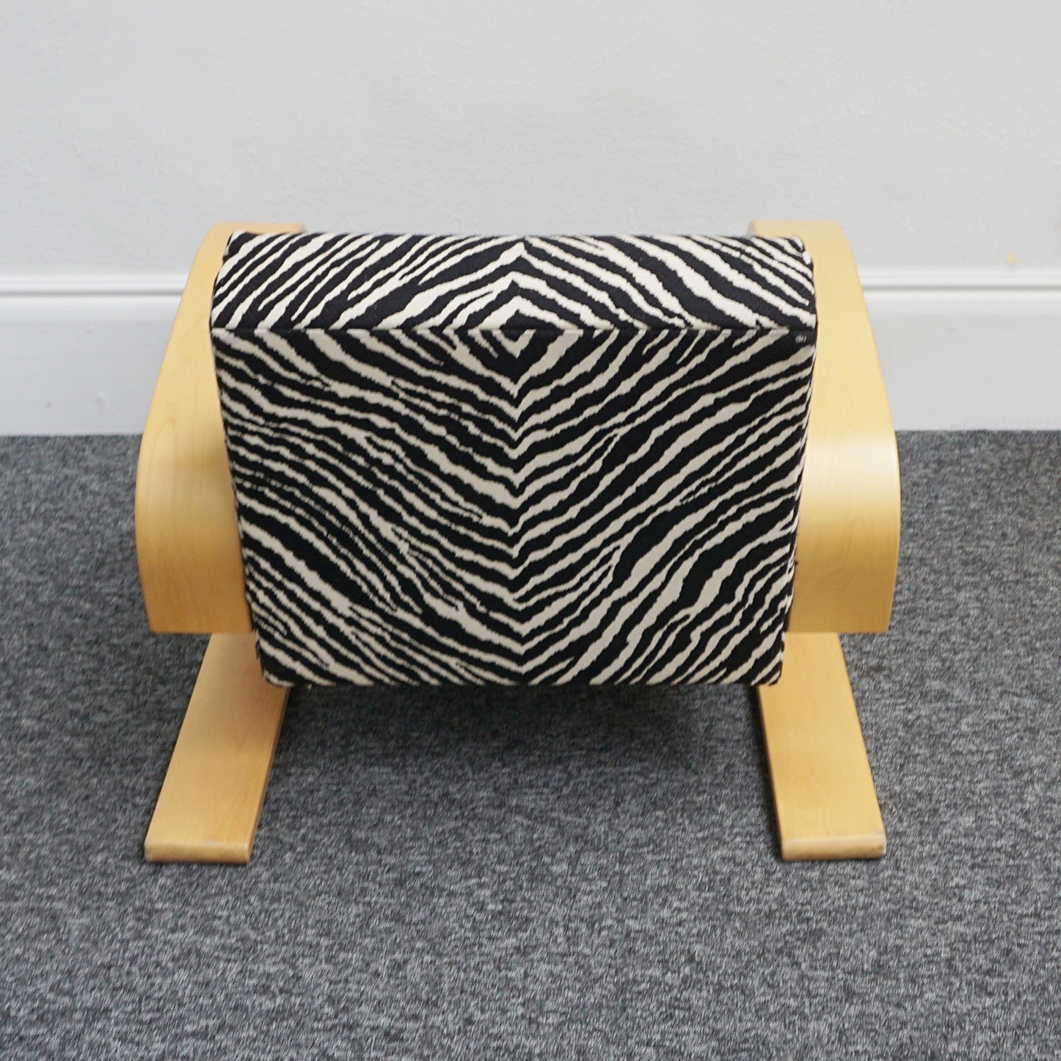 Alvar Aalto - Tank Chair - by Artek - Zebra Fabric - Jeroen Markies Art Deco Furniture