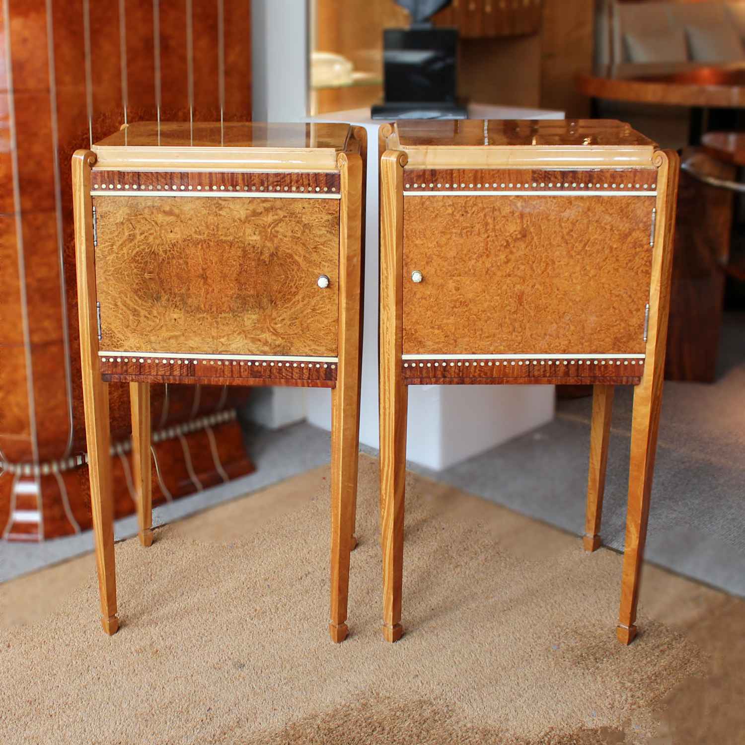 Art Deco Bedside Cabinets