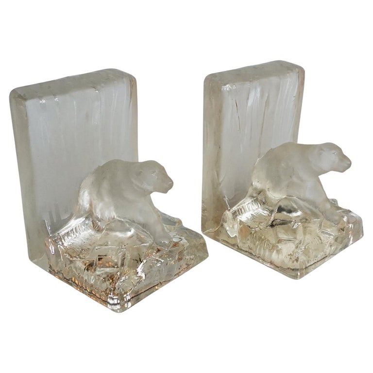 Art Deco Polar Bear Bookends