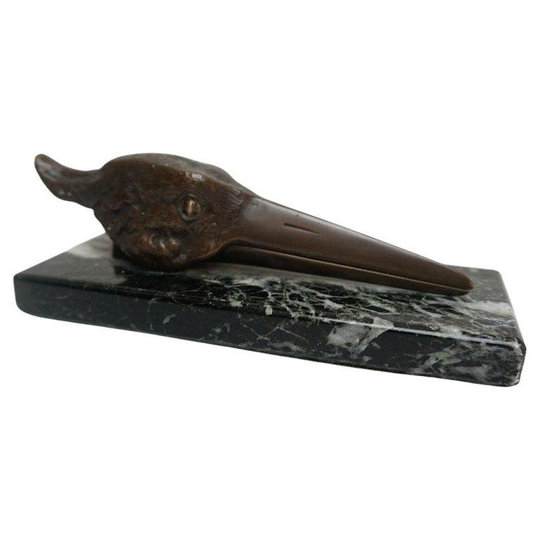 Art Deco-Bronze-Letter-Holder-Stork-Jeroen Markies Art Deco