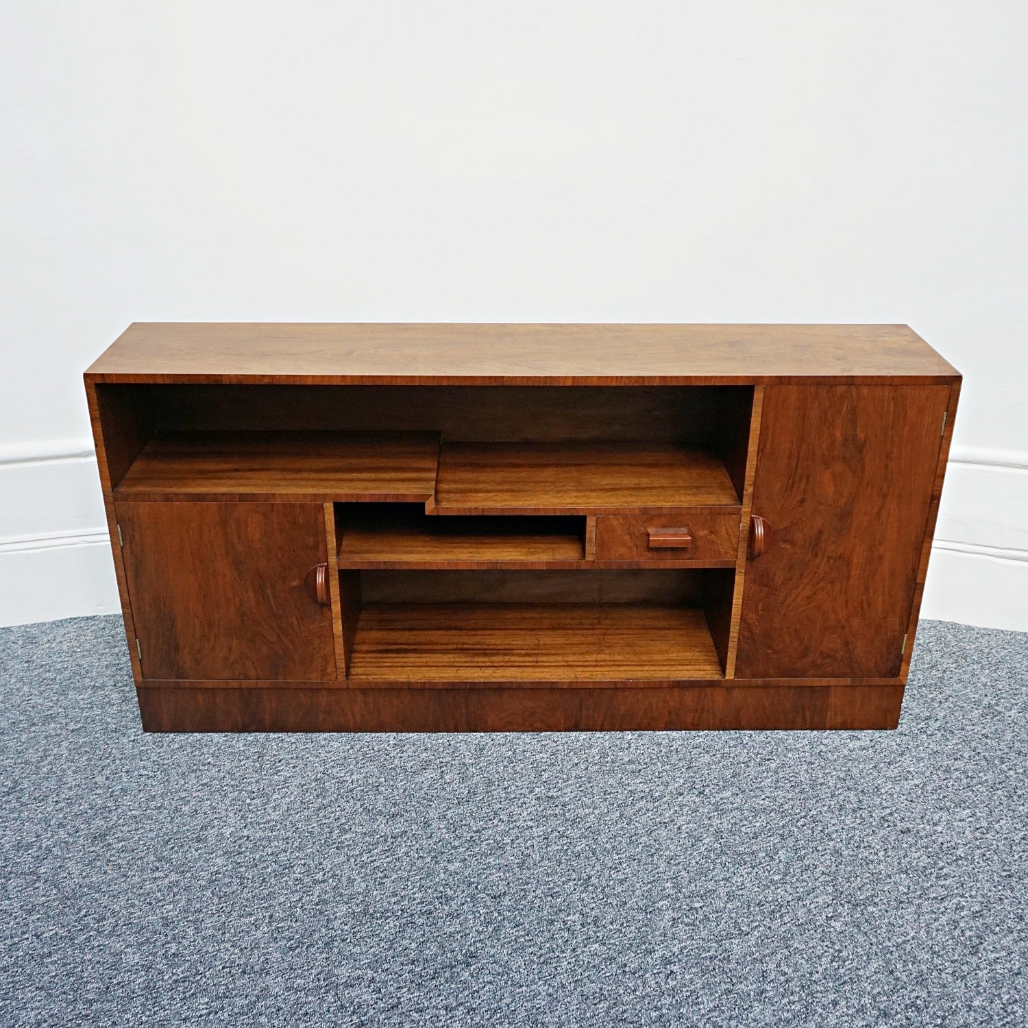 Art Deco Bookcase - Walnut - Mahogany - Jeroen Markies Art Deco Furniture