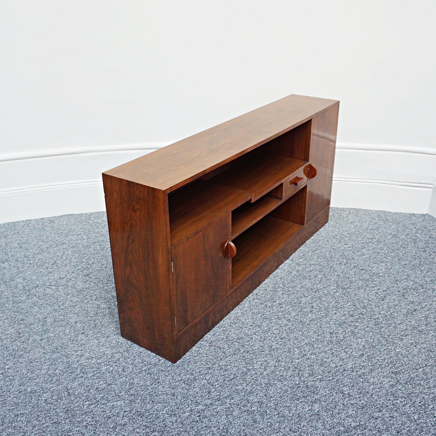 Art Deco Bookcase - Walnut - Mahogany - Jeroen Markies Art Deco Furniture