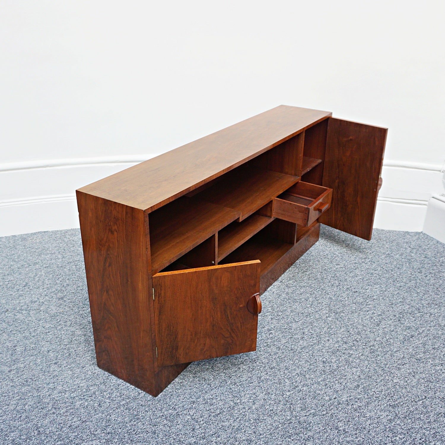 Art Deco Bookcase - Walnut - Mahogany - Jeroen Markies Art Deco Furniture