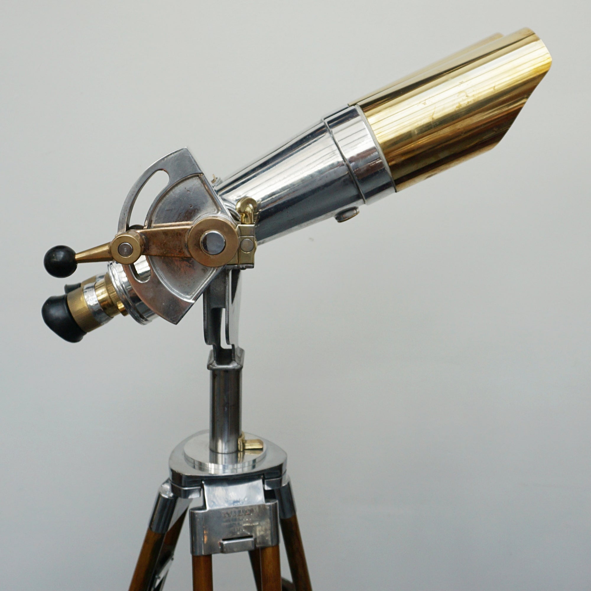 WW11 Japanese 15x80 Naval/Marine Binoculars - Chromed Metal and Brass - Jeroen Markies Art Deco