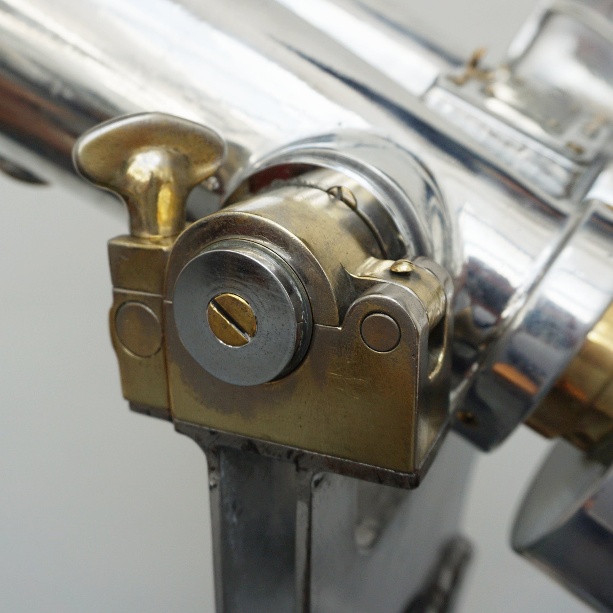 WW11 Japanese 15x80 Naval/Marine Binoculars - Chromed Metal and Brass - Jeroen Markies Art Deco