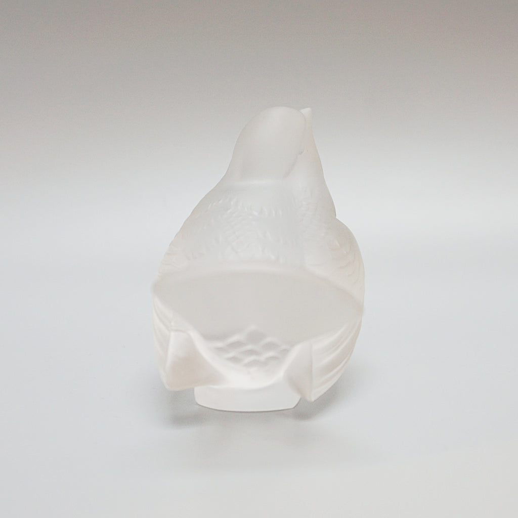 'Moineau Moquer' Marc Lalique Glass Paperweight - Jeroen Markies Art Deco