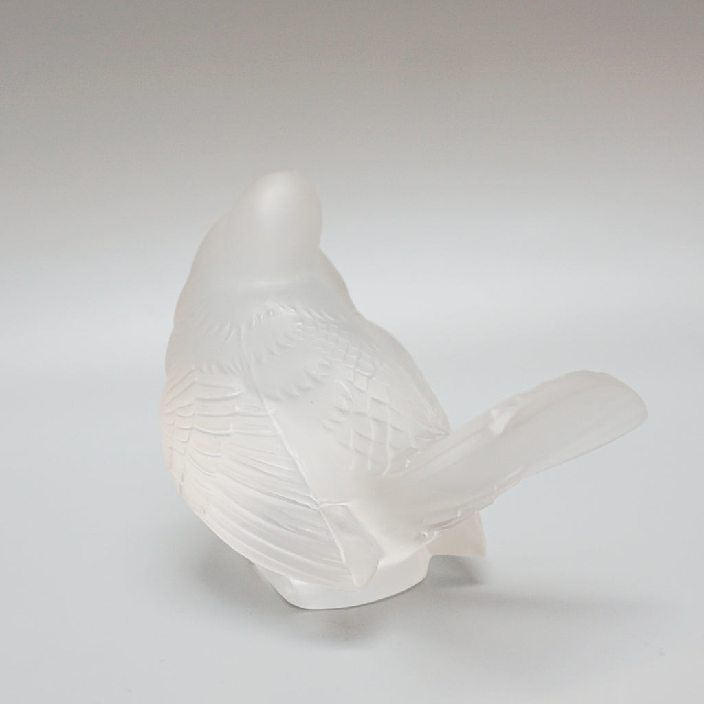 'Moineau Moquer' Marc Lalique Glass Paperweight - Jeroen Markies Art Deco