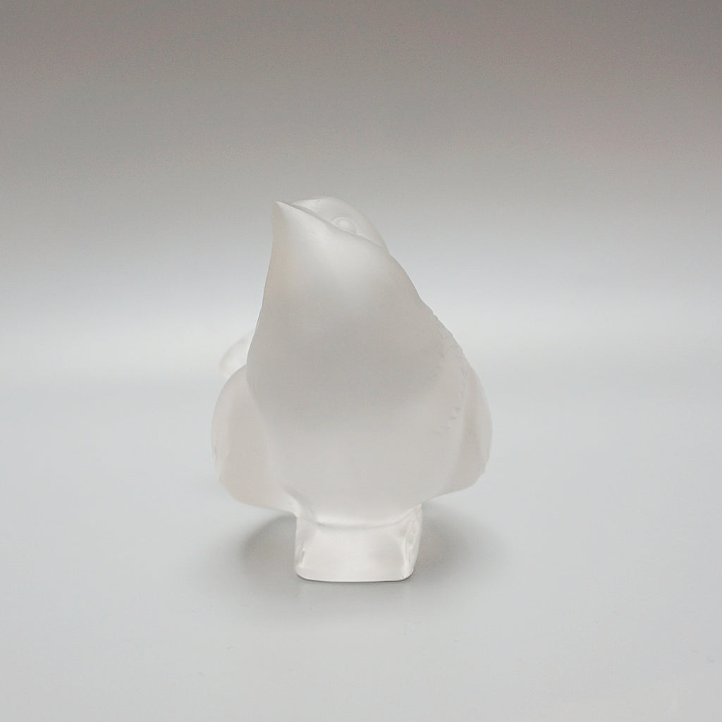 'Moineau Moquer' Marc Lalique Glass Paperweight - Jeroen Markies Art Deco