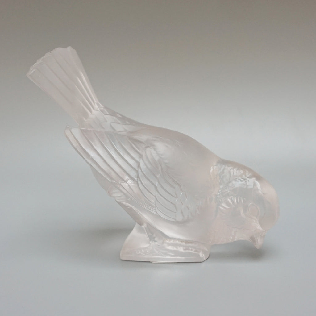 'Moineau Hardi' Vintage Rene Lalique Glass Paperweight - Jeroen Markies Art Deco 