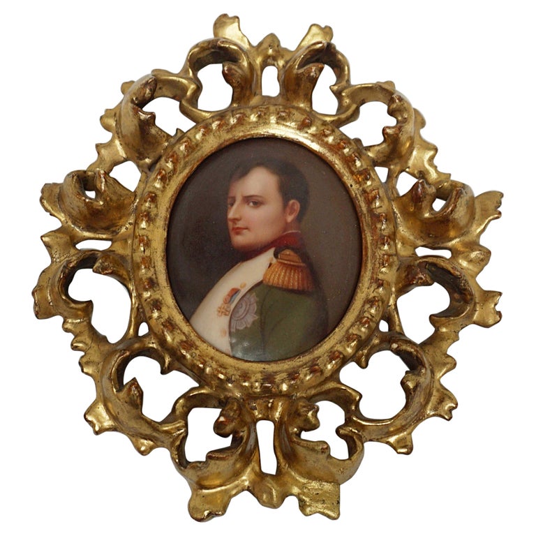 Vintage Napoleon 19th Century Painted Ceramic Wall Hanging - Jeroen Markies Art Deco