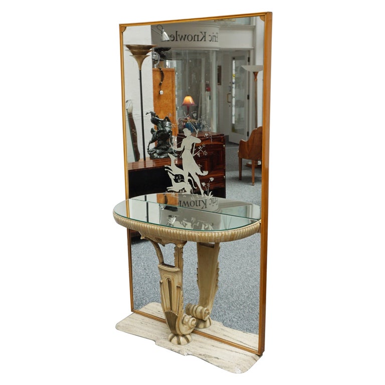 Original Art Deco 1930's Fontana Arte Mirrored Console - Jeroen Markies Art Deco