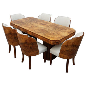 Art Deco Six Seat Dining Suite