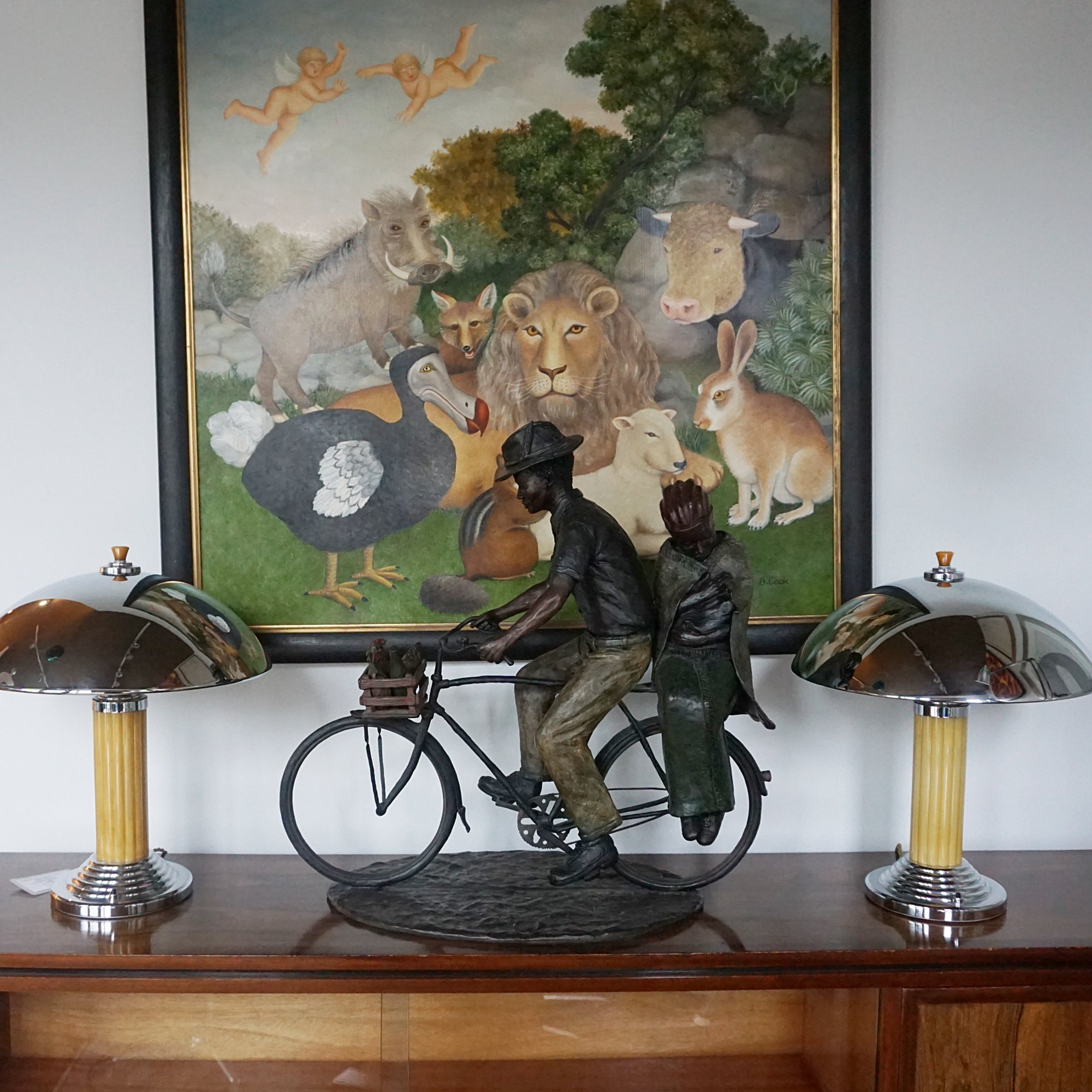 'After the Market' South African Bronze Sculpture by Louis Chanu - Jeroen Markies Art Deco