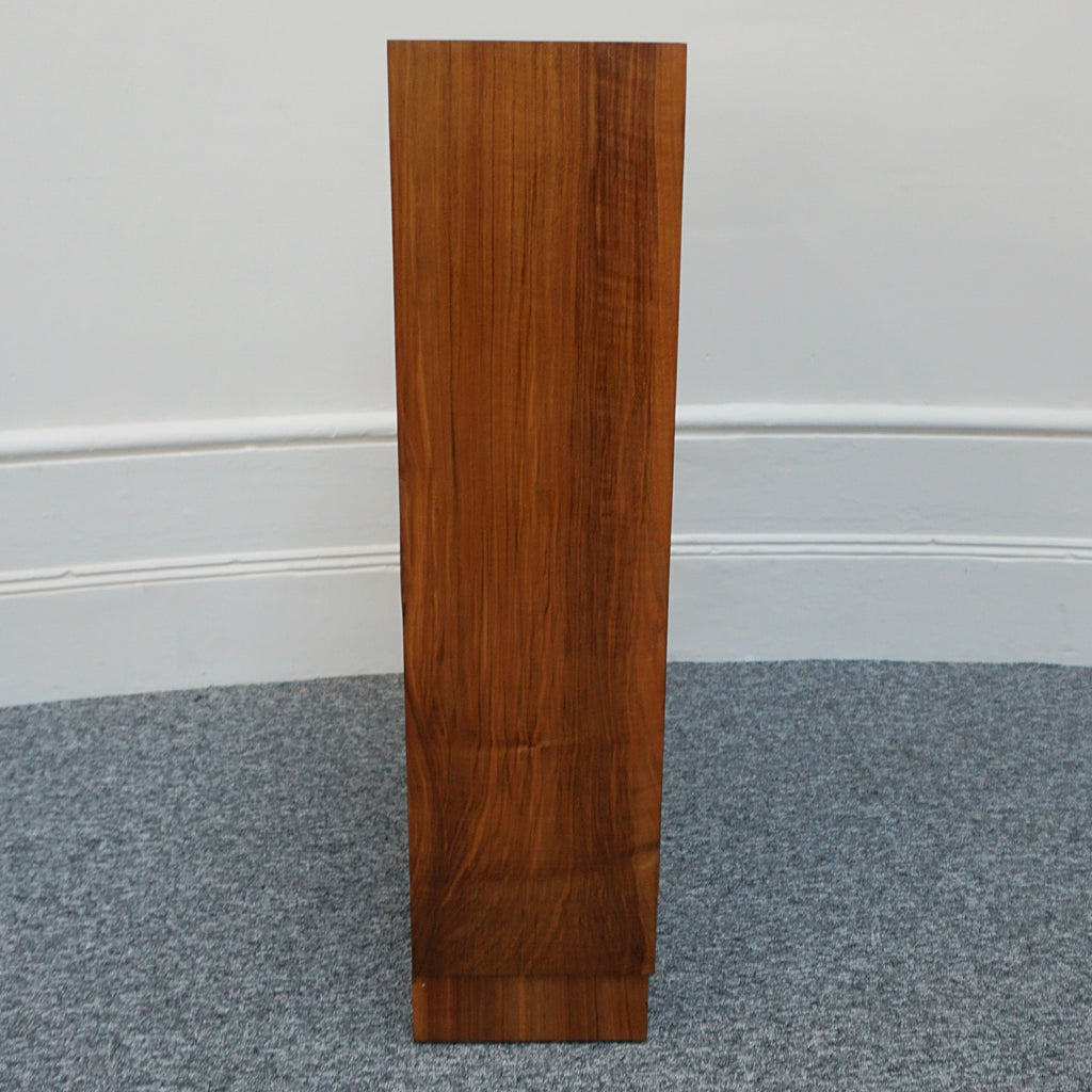 Art Deco Walnut and Glass Fronted Bookcase - Jeroen Markies Art Deco