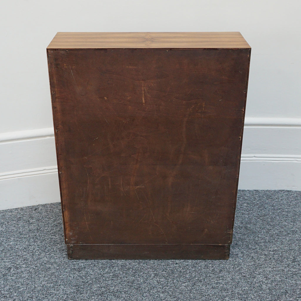 Art Deco Walnut and Glass Fronted Bookcase - Jeroen Markies Art Deco