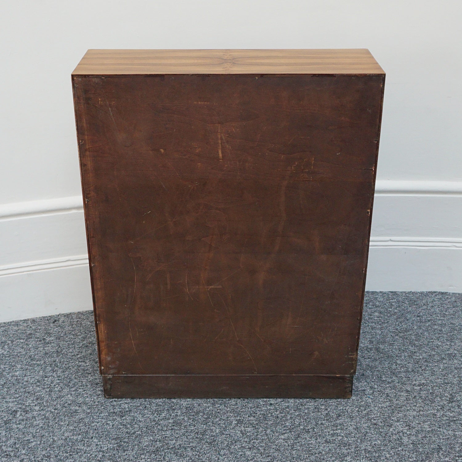 Art Deco Walnut and Glass Fronted Bookcase - Jeroen Markies Art Deco