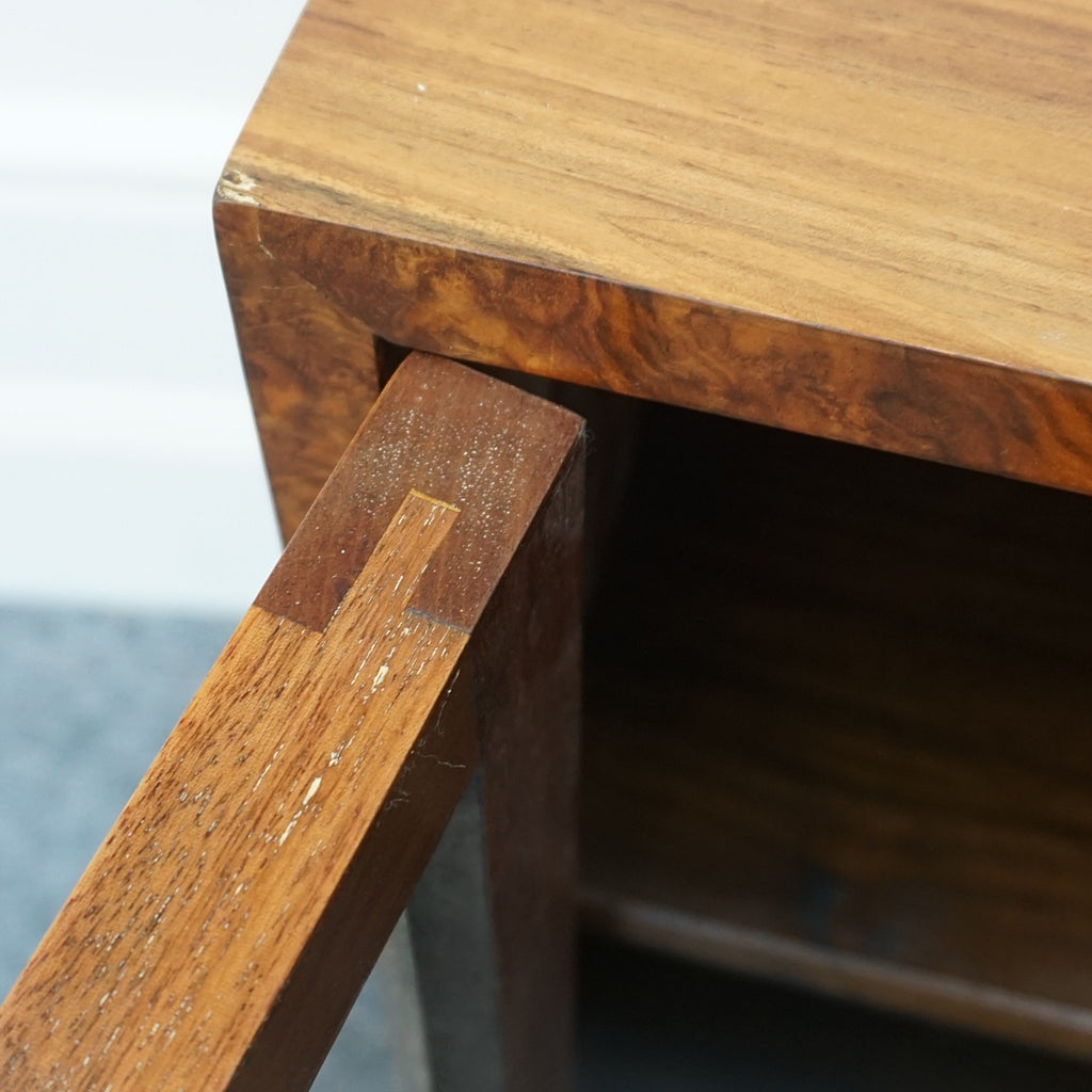 Art Deco Walnut and Glass Fronted Bookcase - Jeroen Markies Art Deco