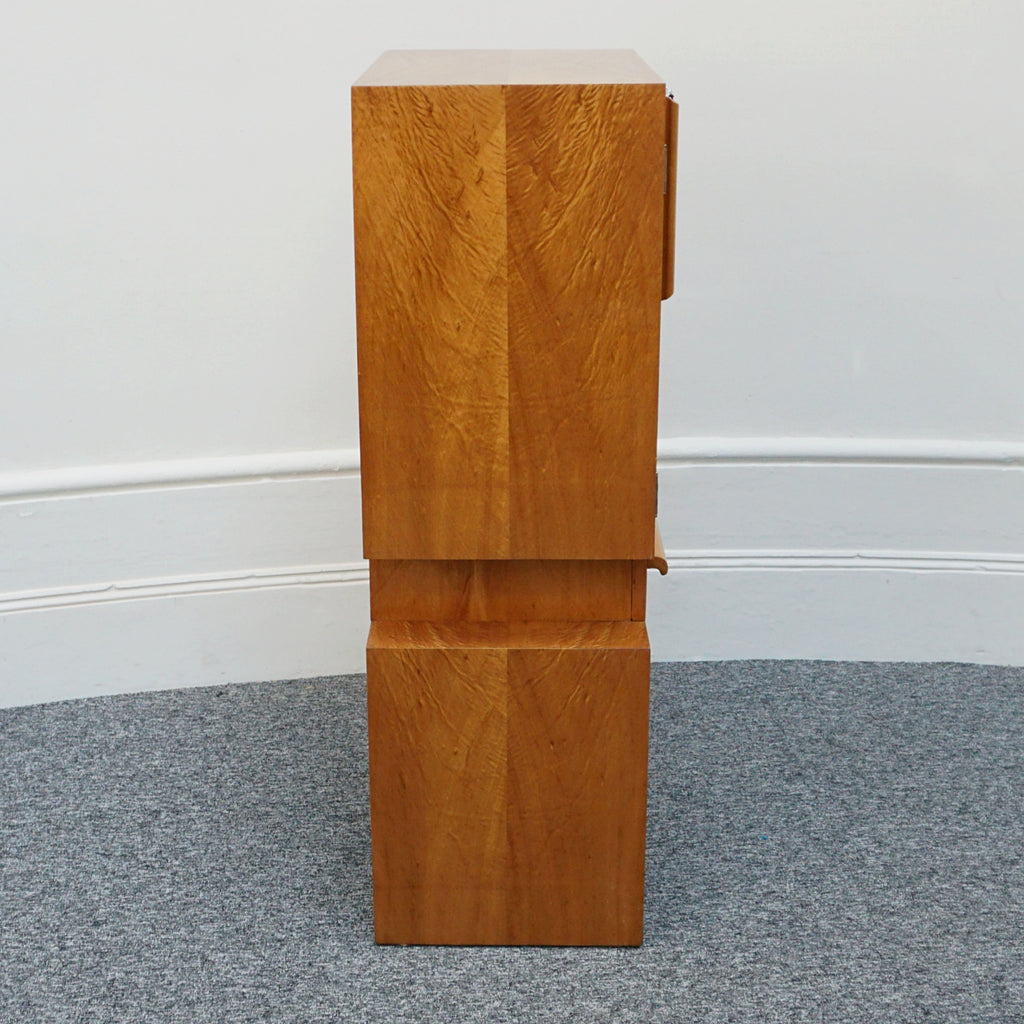Vintage Modernist Art Deco Drinks Cabinet Satinwood - Jeroen Markies Art Deco