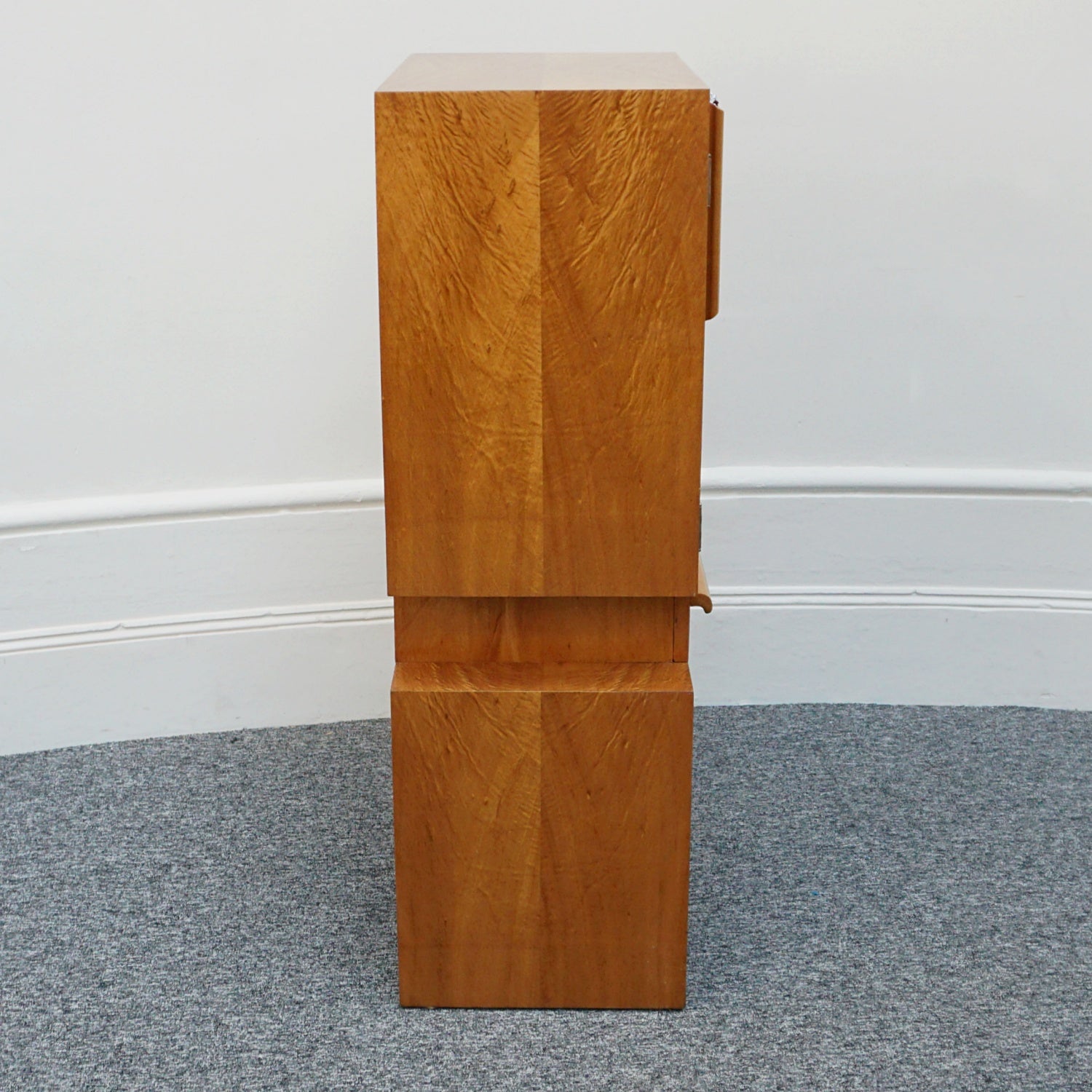 Vintage Modernist Art Deco Drinks Cabinet Satinwood - Jeroen Markies Art Deco