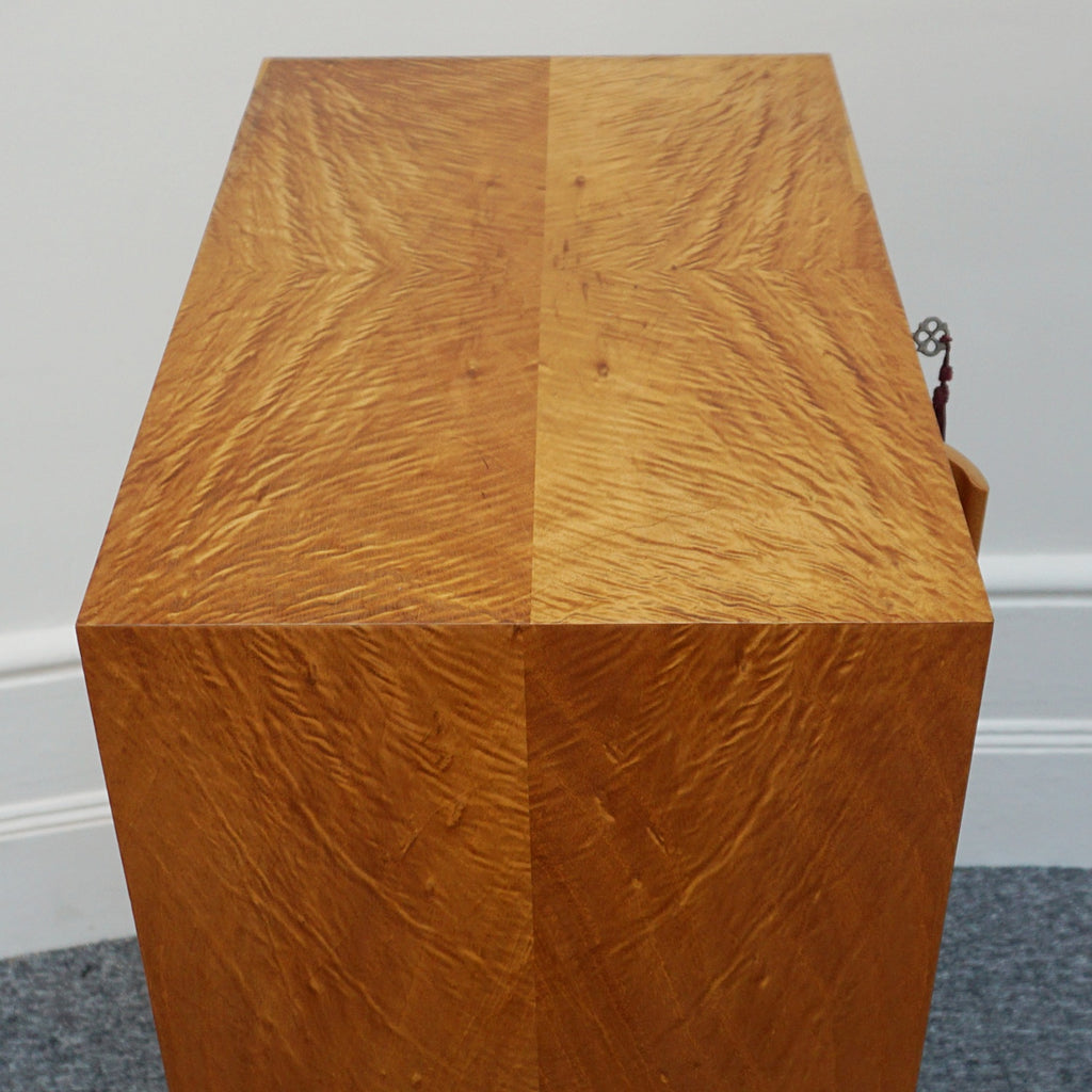 Vintage Modernist Art Deco Drinks Cabinet Satinwood - Jeroen Markies Art Deco