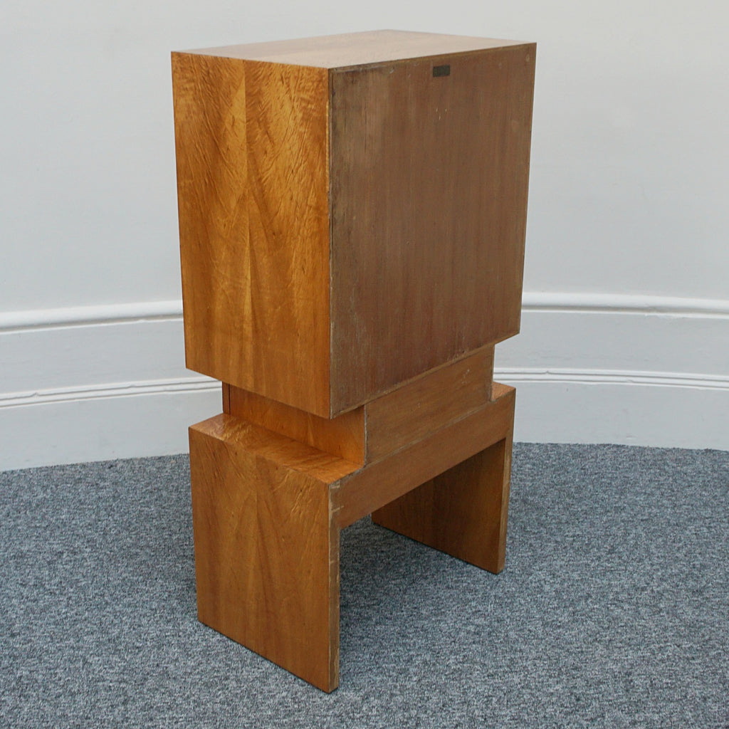 Vintage Modernist Art Deco Drinks Cabinet Satinwood - Jeroen Markies Art Deco