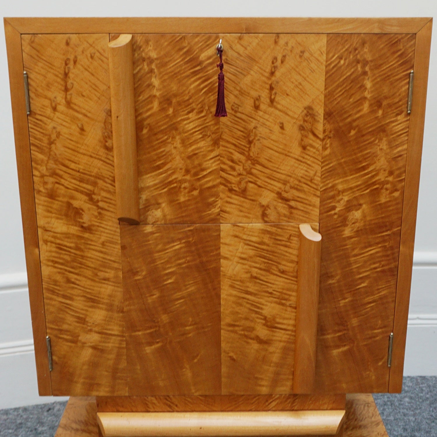 Vintage Modernist Art Deco Drinks Cabinet Satinwood - Jeroen Markies Art Deco