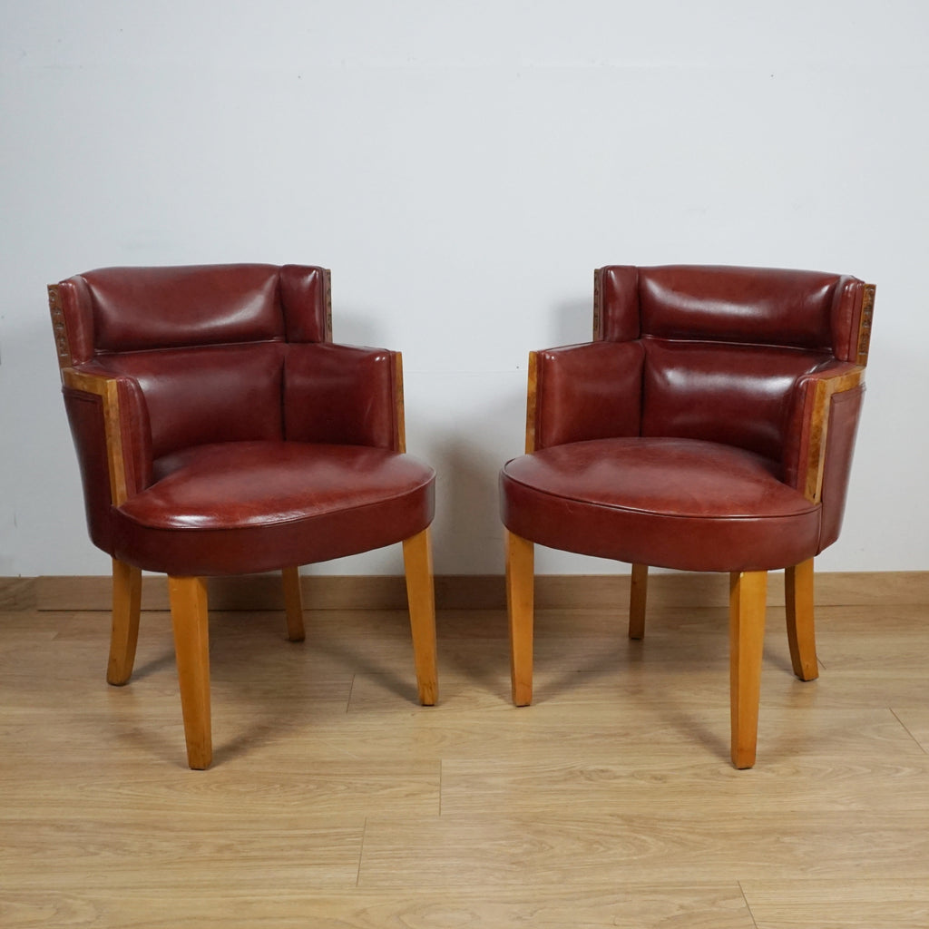 Pair of Art Deco Armchairs by Harry & Lou Epstein