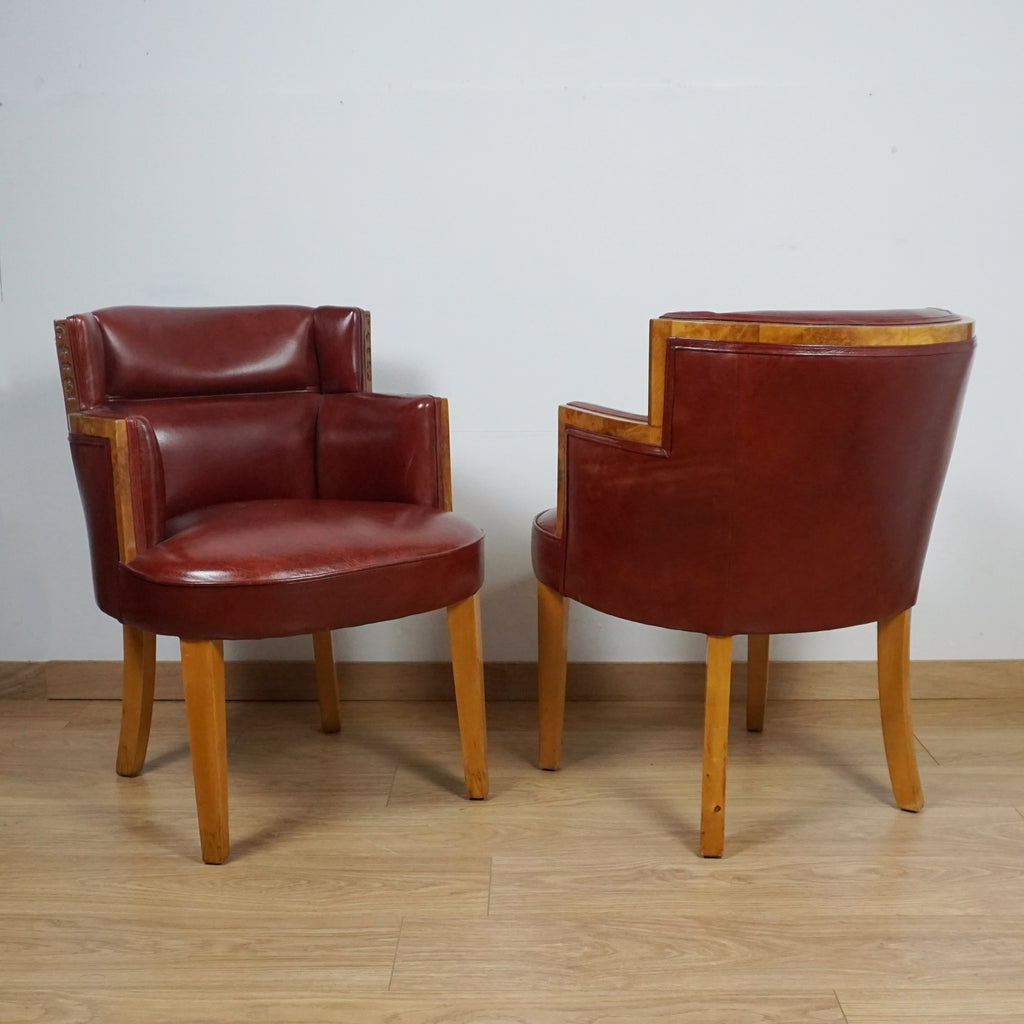 Pair of Art Deco Armchairs by Harry & Lou Epstein