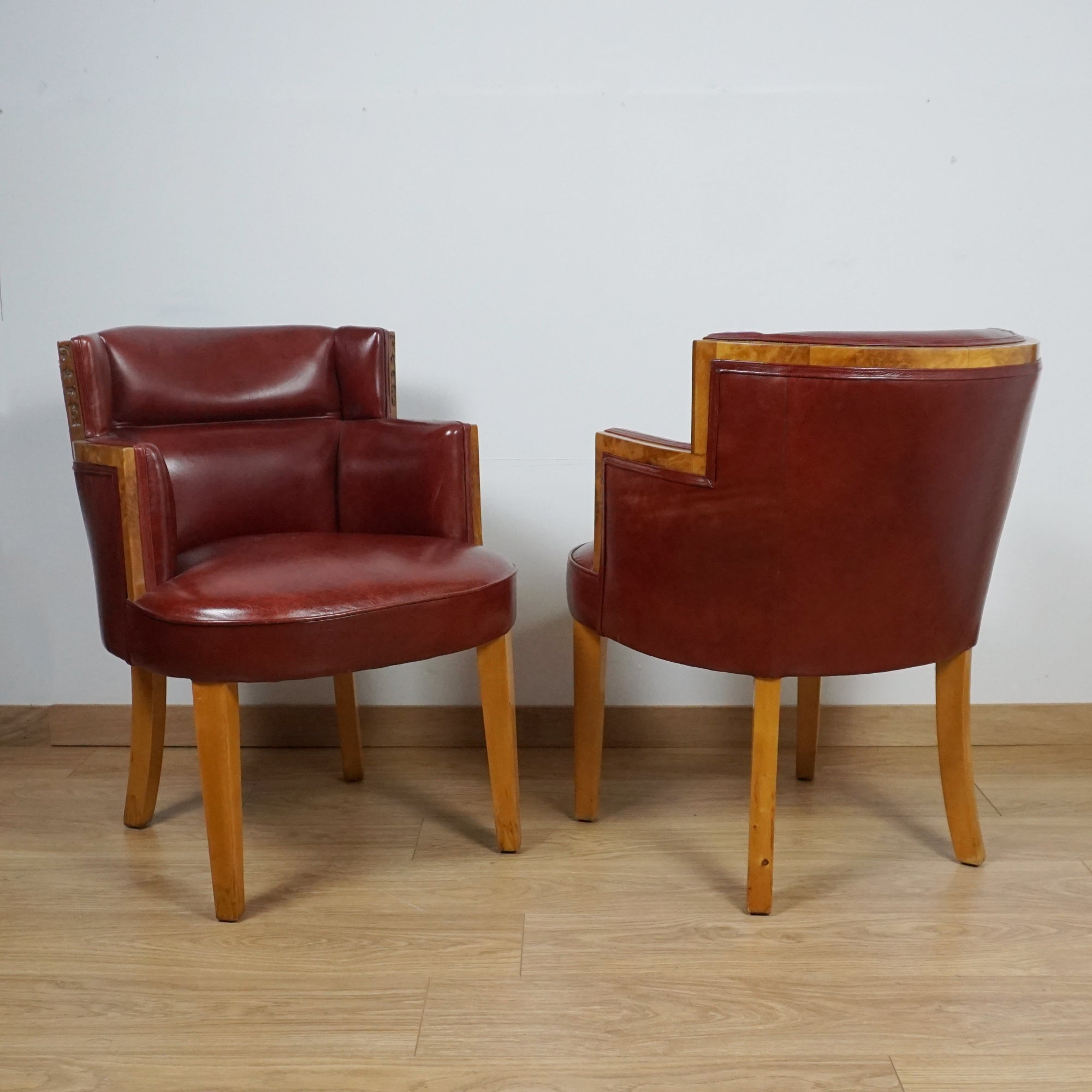 Pair of Art Deco Armchairs by Harry & Lou Epstein