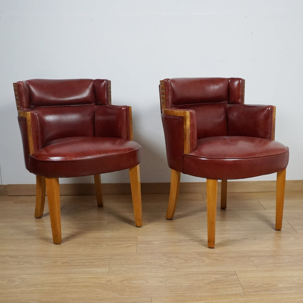 Pair of Art Deco Armchairs by Harry & Lou Epstein