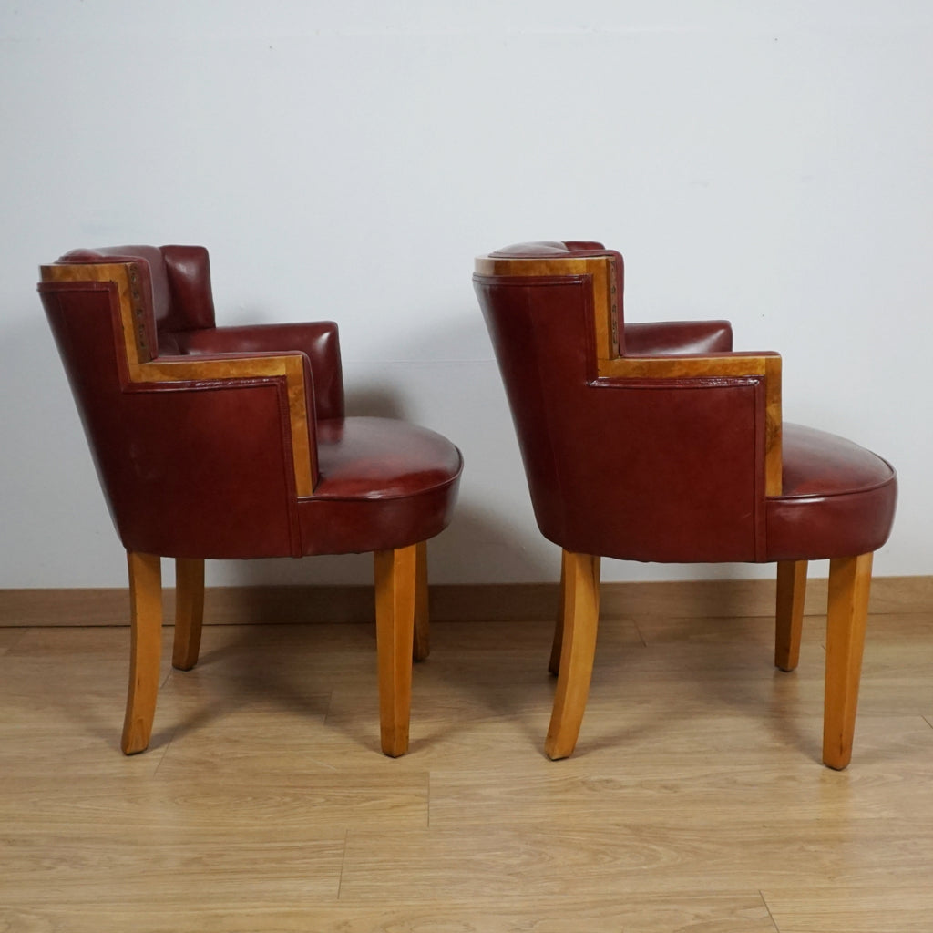 Pair of Art Deco Armchairs by Harry & Lou Epstein