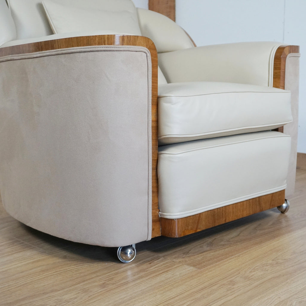 Pair of Art Deco Bankers Chairs by Harry & Lou Epstein