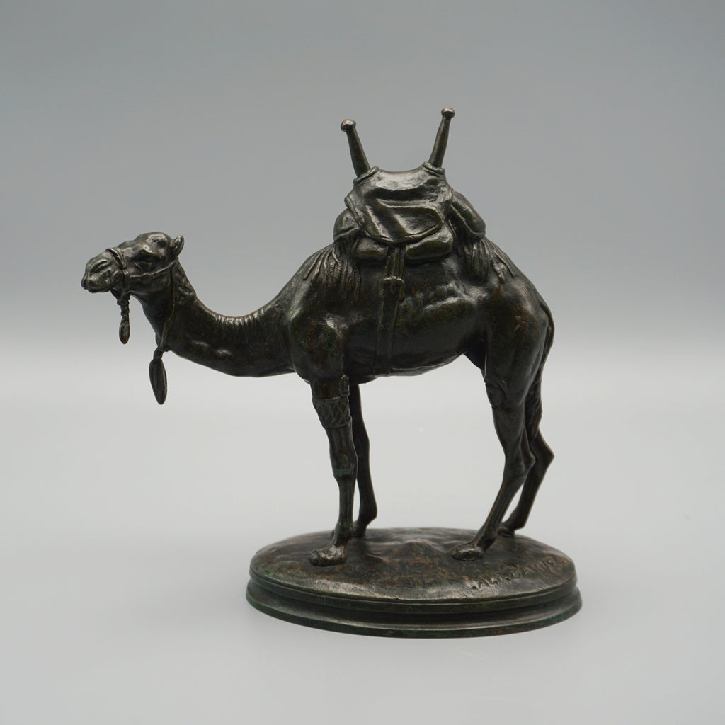 'Dromadaire' A Saddled Camel bronze Sculpture by Alfred Barye - Jeroen Markies Art Deco