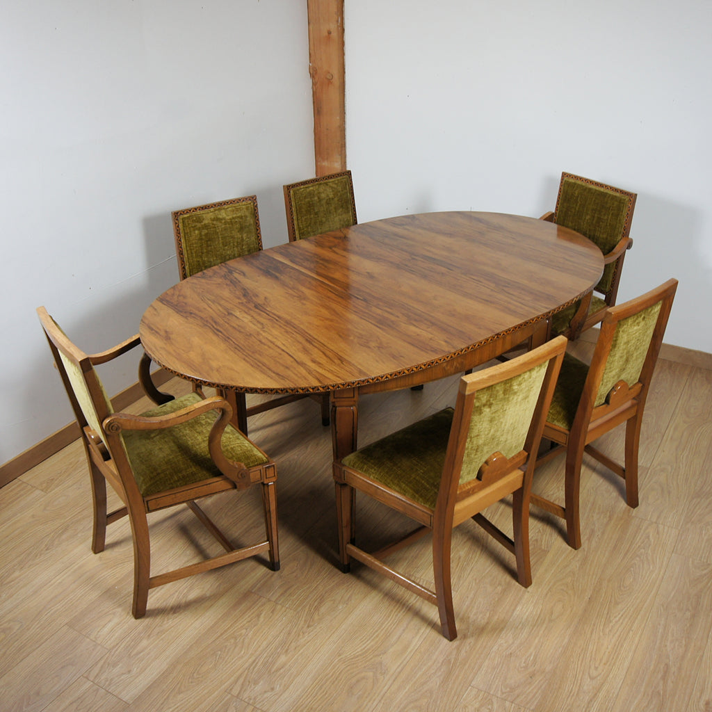 Art Deco Six Seater Dining Suite