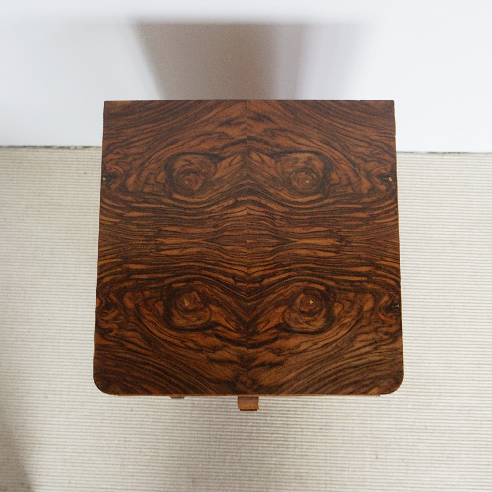 Pair of Art Deco Figured Walnut Bedside Cabinets. 1930's bedroom furniture - Jeroen Markies Art Deco