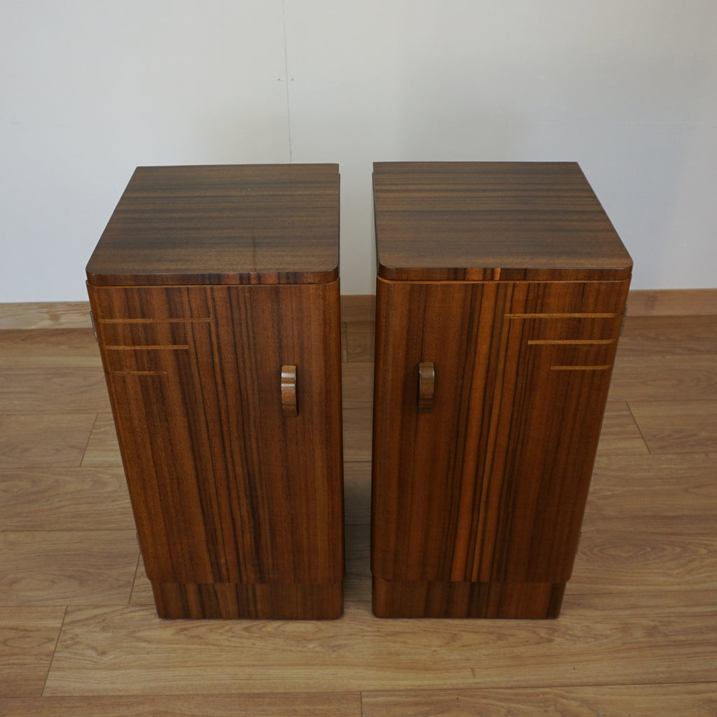 Pair of Art Deco Bedside Cabinets