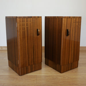 Pair of Art Deco Bedside Cabinets